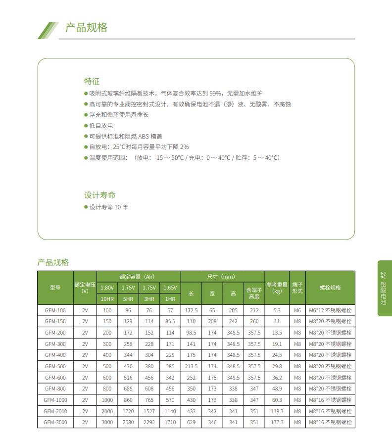 牛八体育蓄电池2V系列(图3)